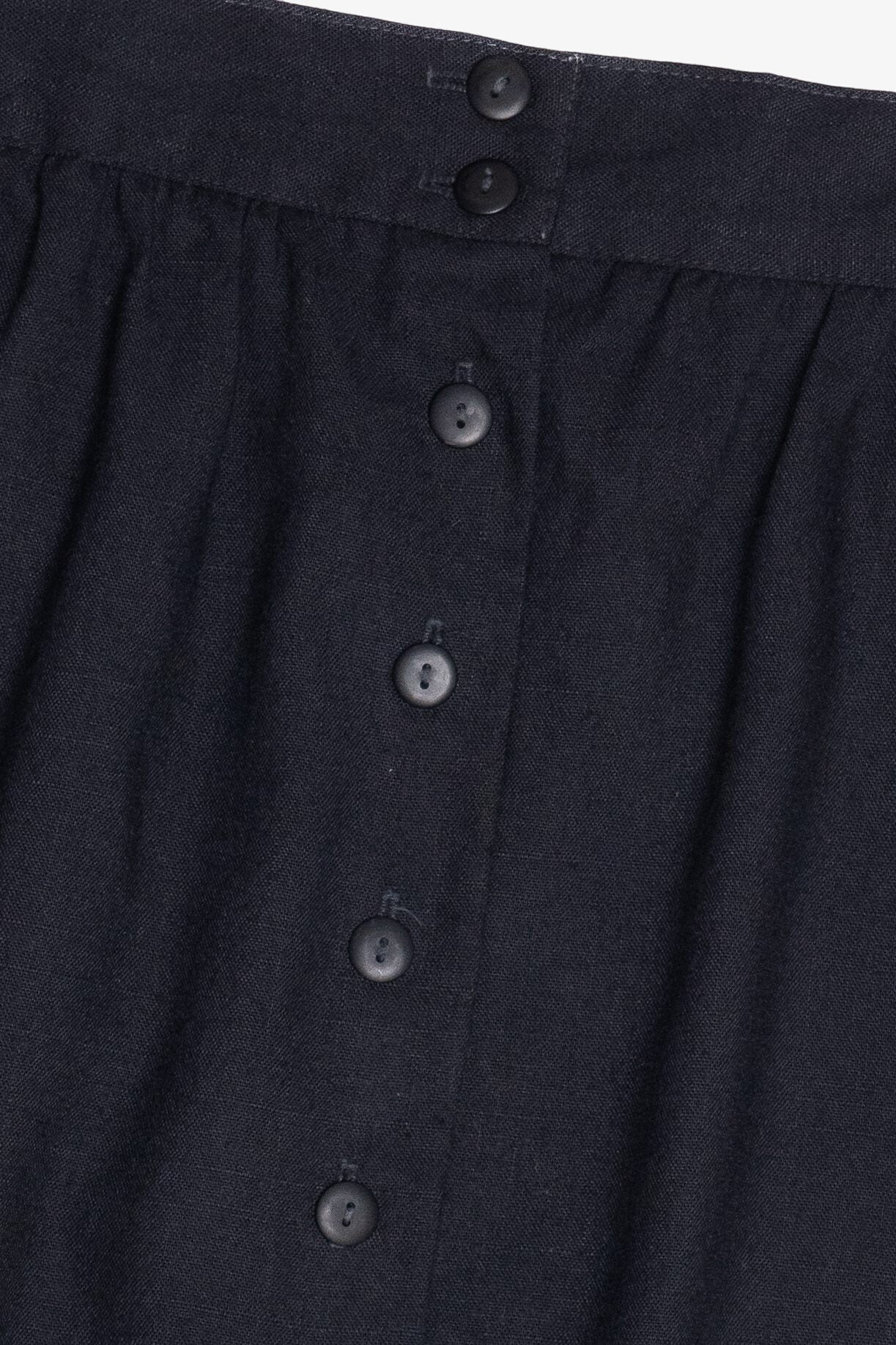 Vintage Marilyn Togs Button Down Linen Skirt (1980s)