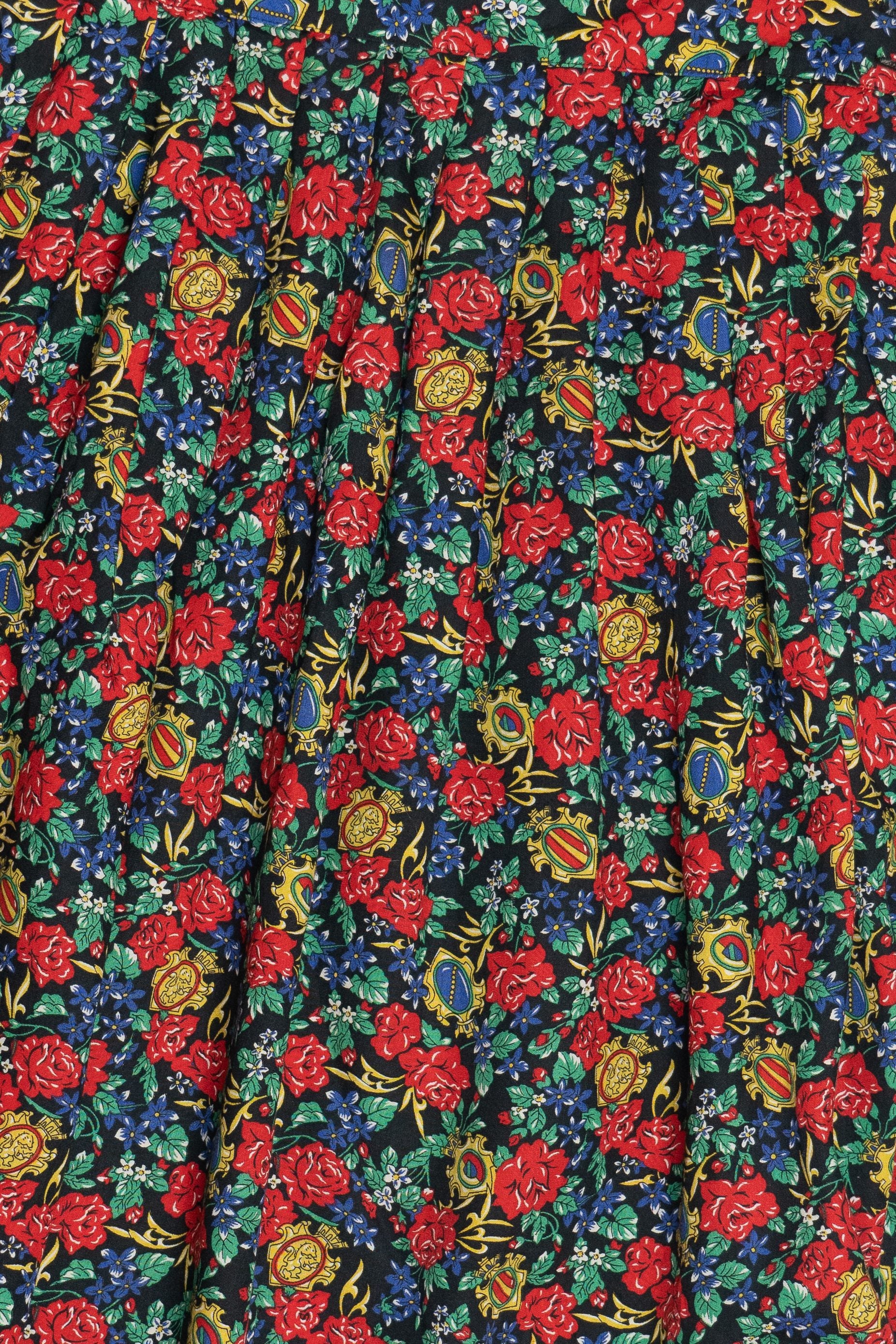 Vintage Chaus Petites Floral Skirt (1990s)