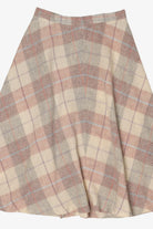 Vintage Beige Jo Hardin Plaid Skirt (1990s)