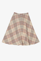 Vintage Beige Jo Hardin Plaid Skirt (1990s)