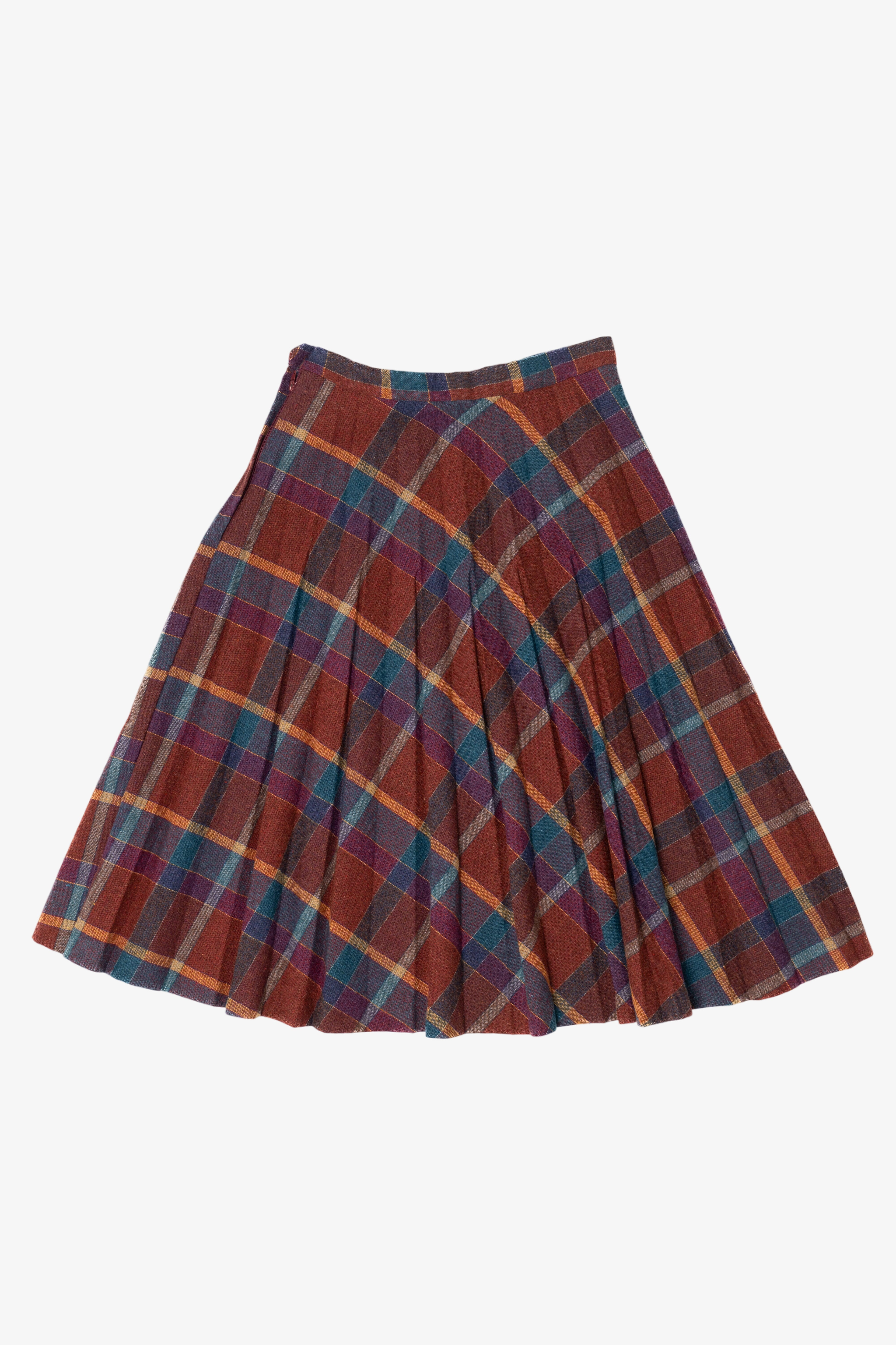 Vintage Plaid Sears Skirt (1970s)