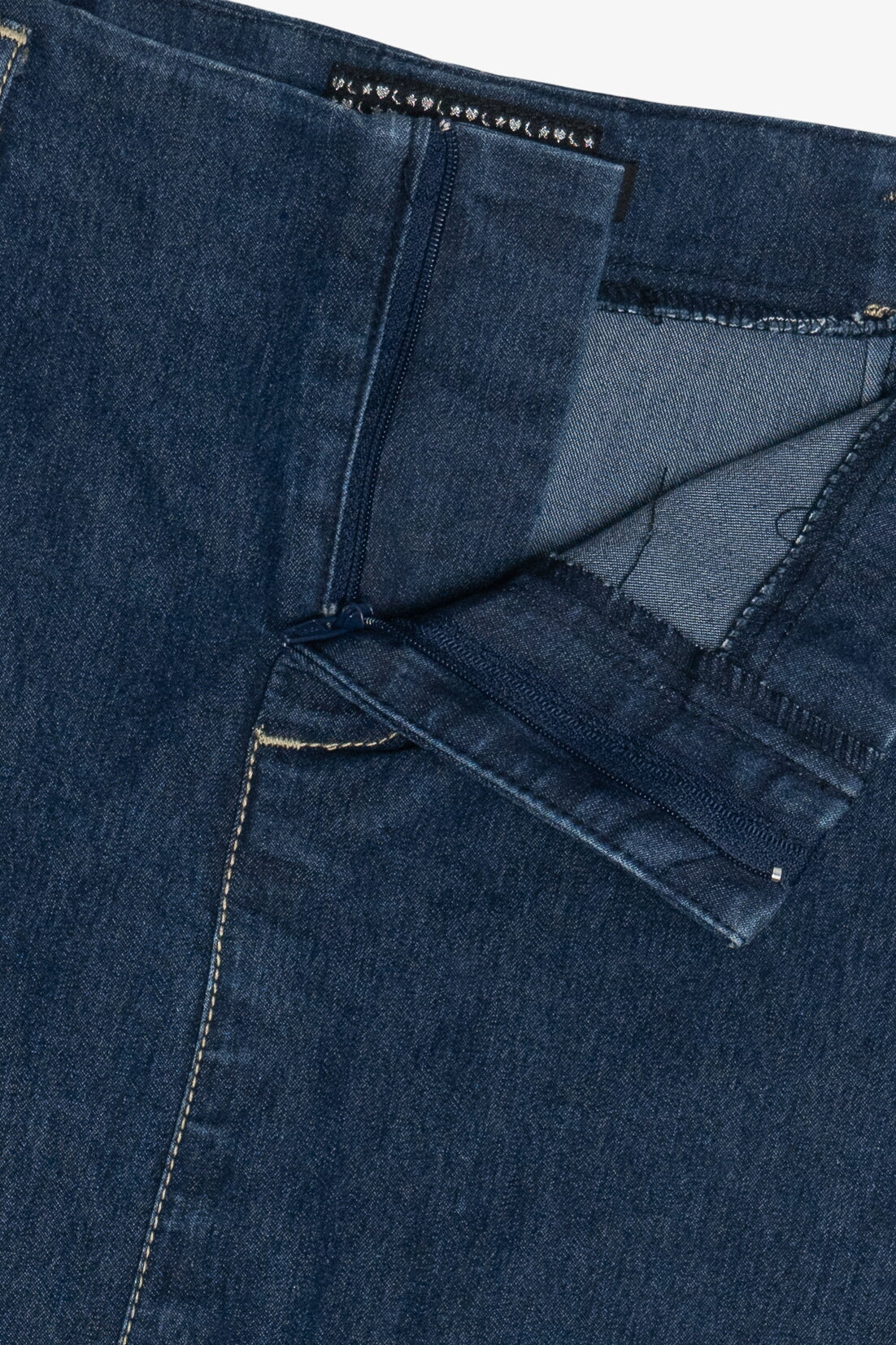 Vintage Y2k Heart Moon Star Low Rise Denim Midi Skirt (2000s)