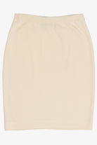 Vintage Ivory Wool Bodycon Sweater Skirt (1980s)