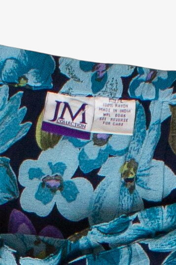 Vintage Floral Wrap JM Collection Maxi Skirt