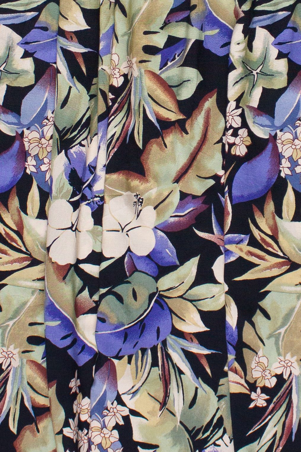 Vintage Tropical Florals Sag Harbor A-Line Skirt