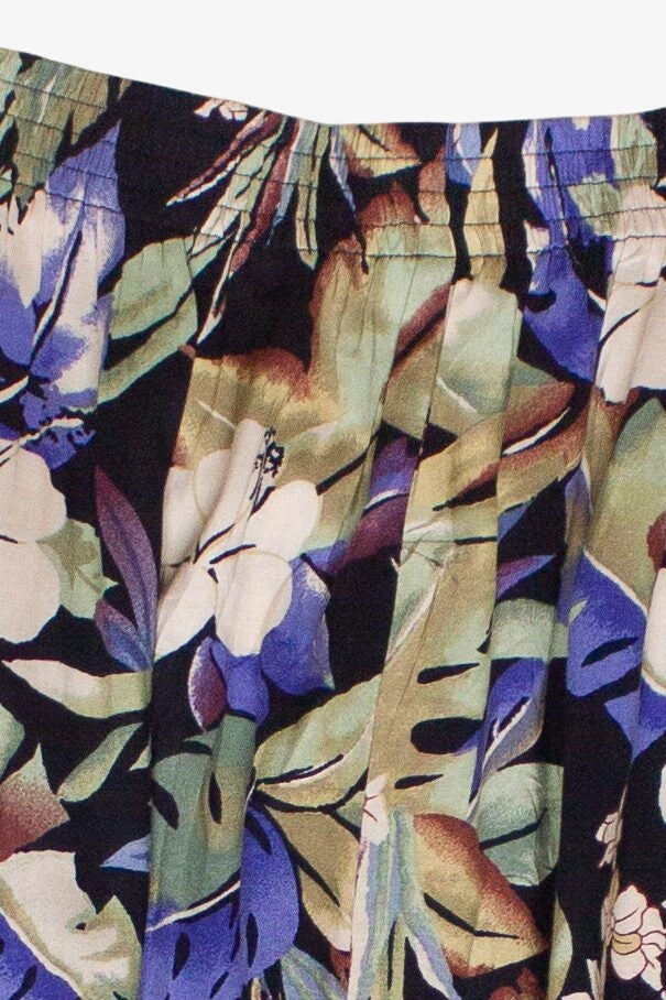 Vintage Tropical Florals Sag Harbor A-Line Skirt