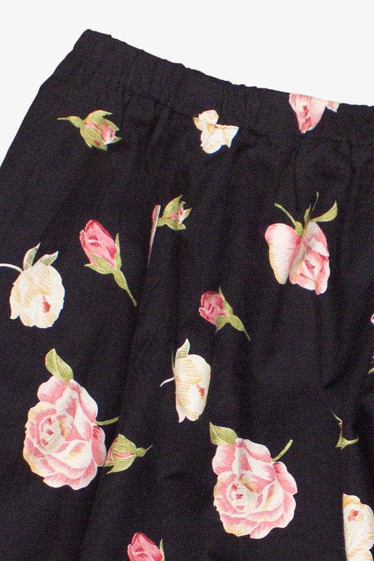Vintage Rose Pattern Circle Skirt