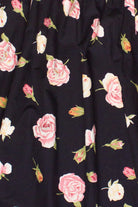 Vintage Rose Pattern Circle Skirt