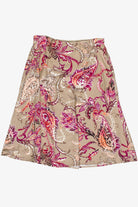 Vintage Y2K Paisley Floral Croft & Barrow A-Line Skirt