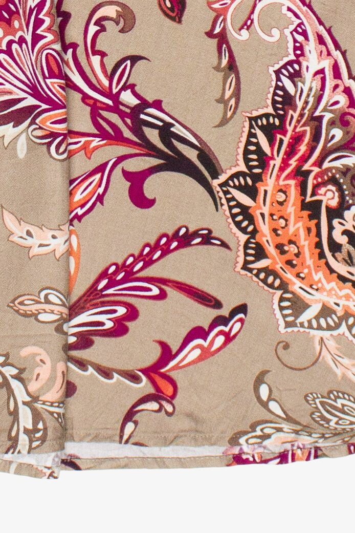 Vintage Y2K Paisley Floral Croft & Barrow A-Line Skirt