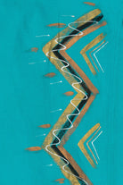 Vintage Hand Painted Miss Kitty Adjustable Waist Canvas Wrap Skirt (1980s)