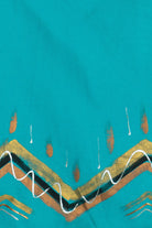 Vintage Hand Painted Miss Kitty Adjustable Waist Canvas Wrap Skirt (1980s)