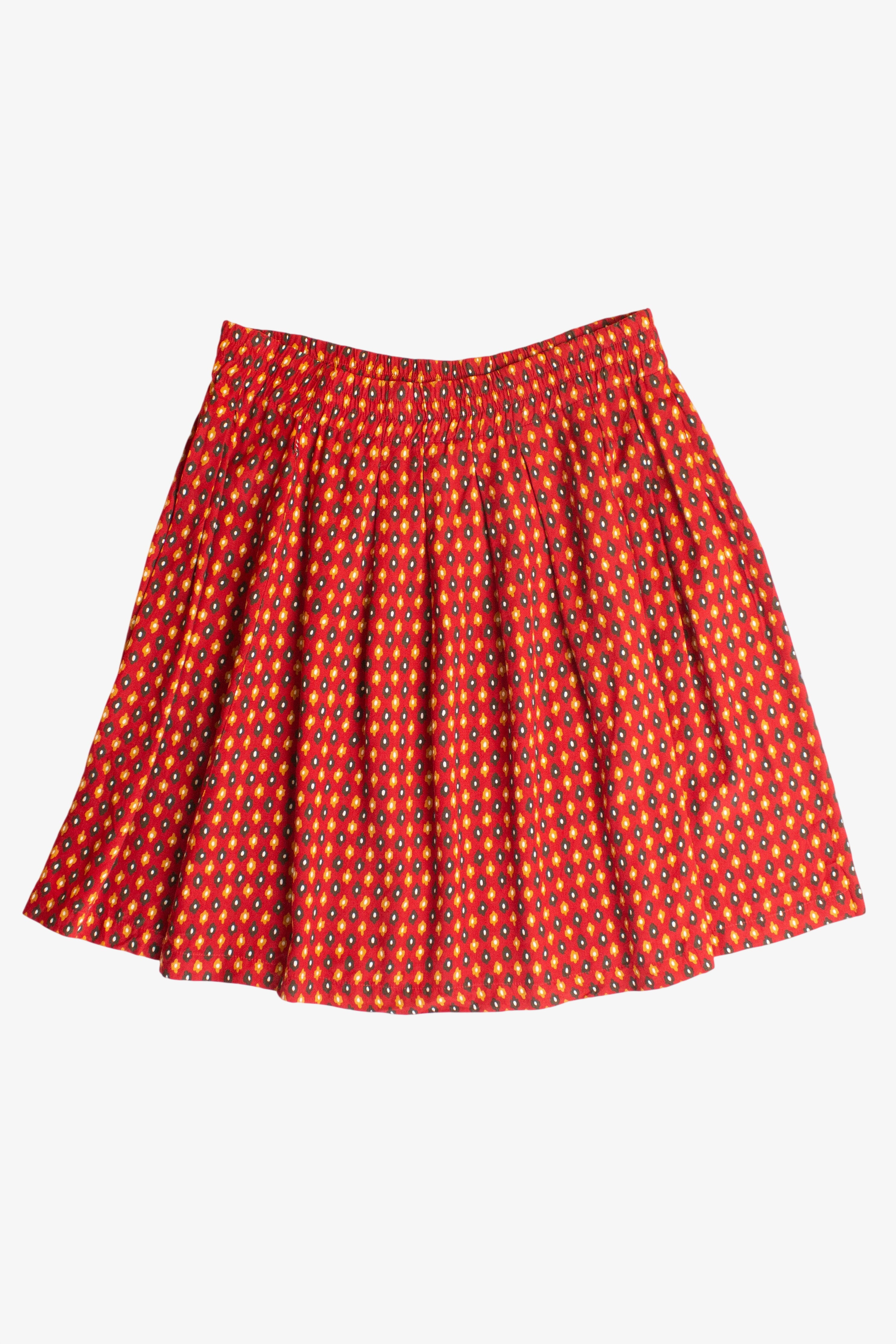 Vintage Esprit Red Floral Skater Skirt (1990s)