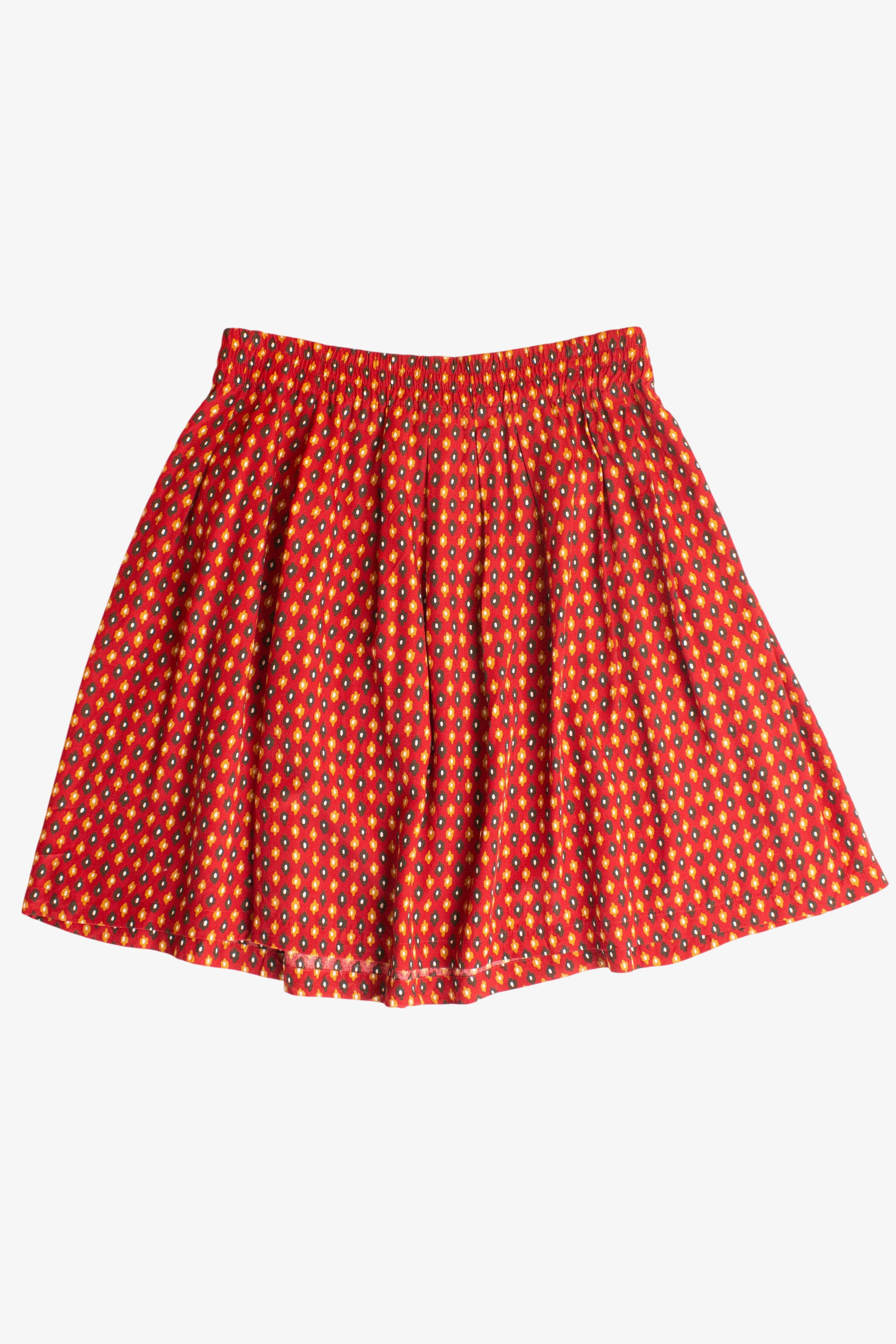 Vintage Esprit Red Floral Skater Skirt (1990s)