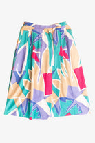 Vintage Tropical Abstract Skirt (1990s)