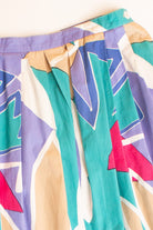 Vintage Tropical Abstract Skirt (1990s)