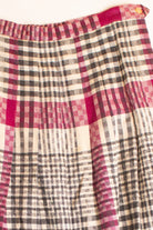 Vintage Plaid Panther Wool Skirt (1980s)