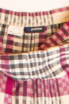 Vintage Plaid Panther Wool Skirt (1980s)