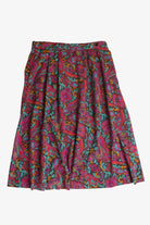 Vintage Purple Paisley Skirt (1990s)