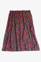 Vintage Purple Paisley Skirt (1990s)