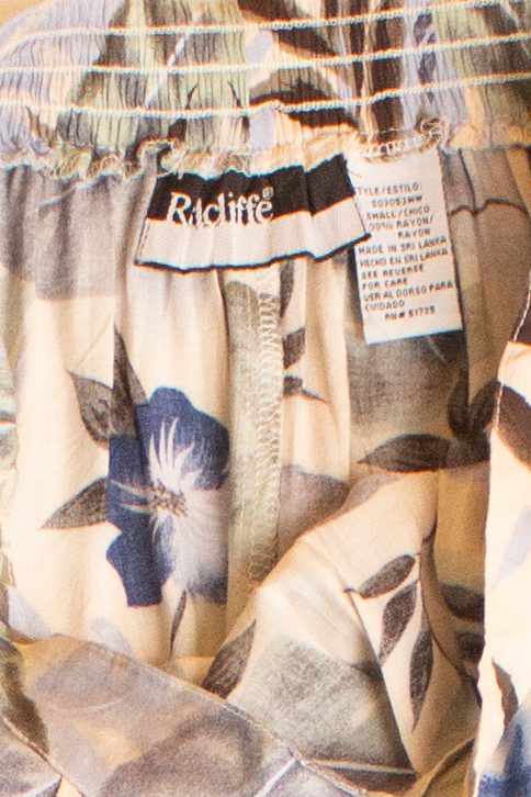 Vintage White Floral Skirt (1990s)