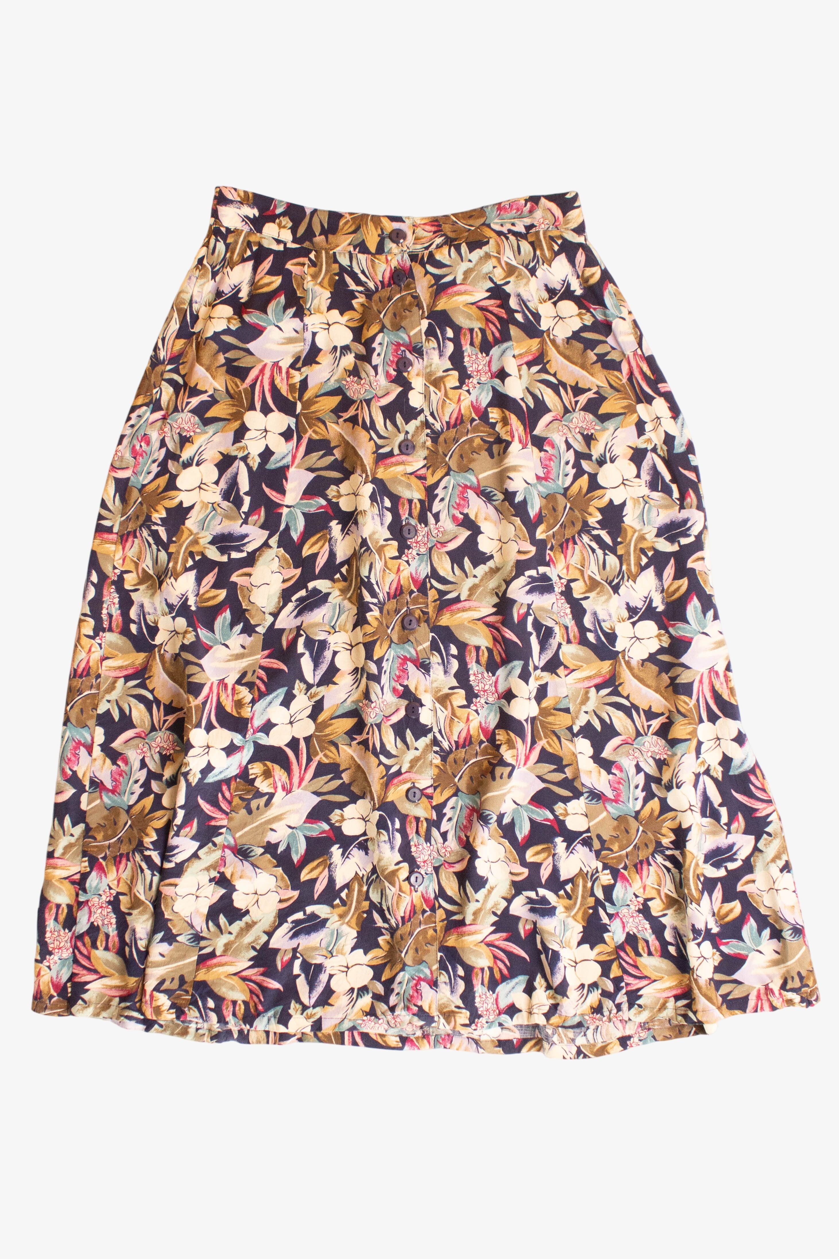 Vintage Sag Harbor Button Front Skirt (1990s)