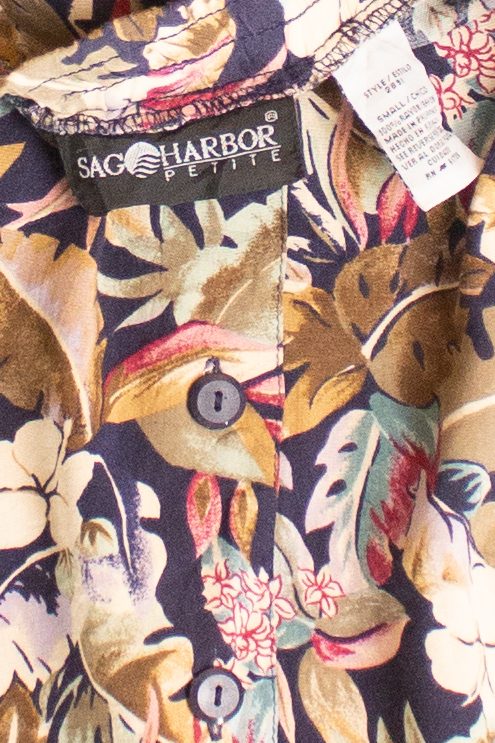 Vintage Sag Harbor Button Front Skirt (1990s)