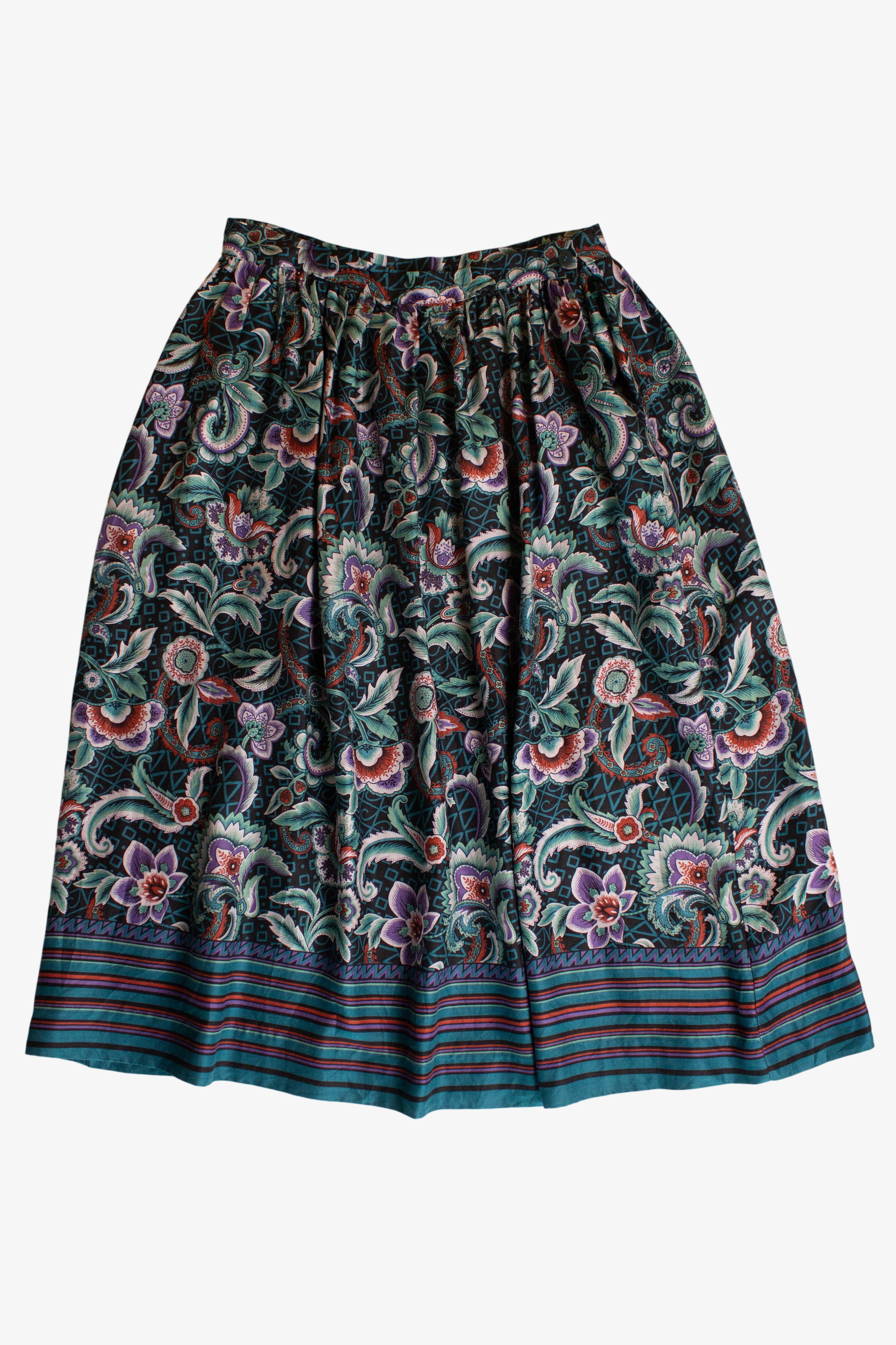 Vintage Katherine Alexander Floral Skirt (1990s)