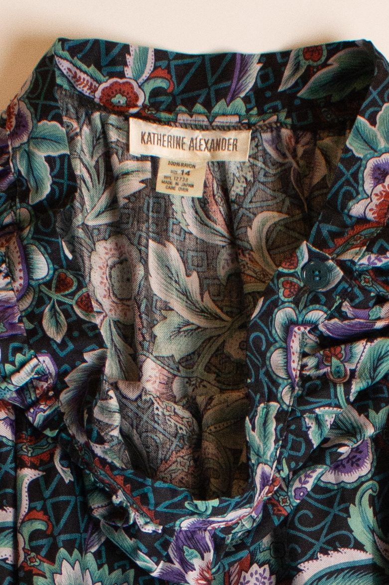 Vintage Katherine Alexander Floral Skirt (1990s)