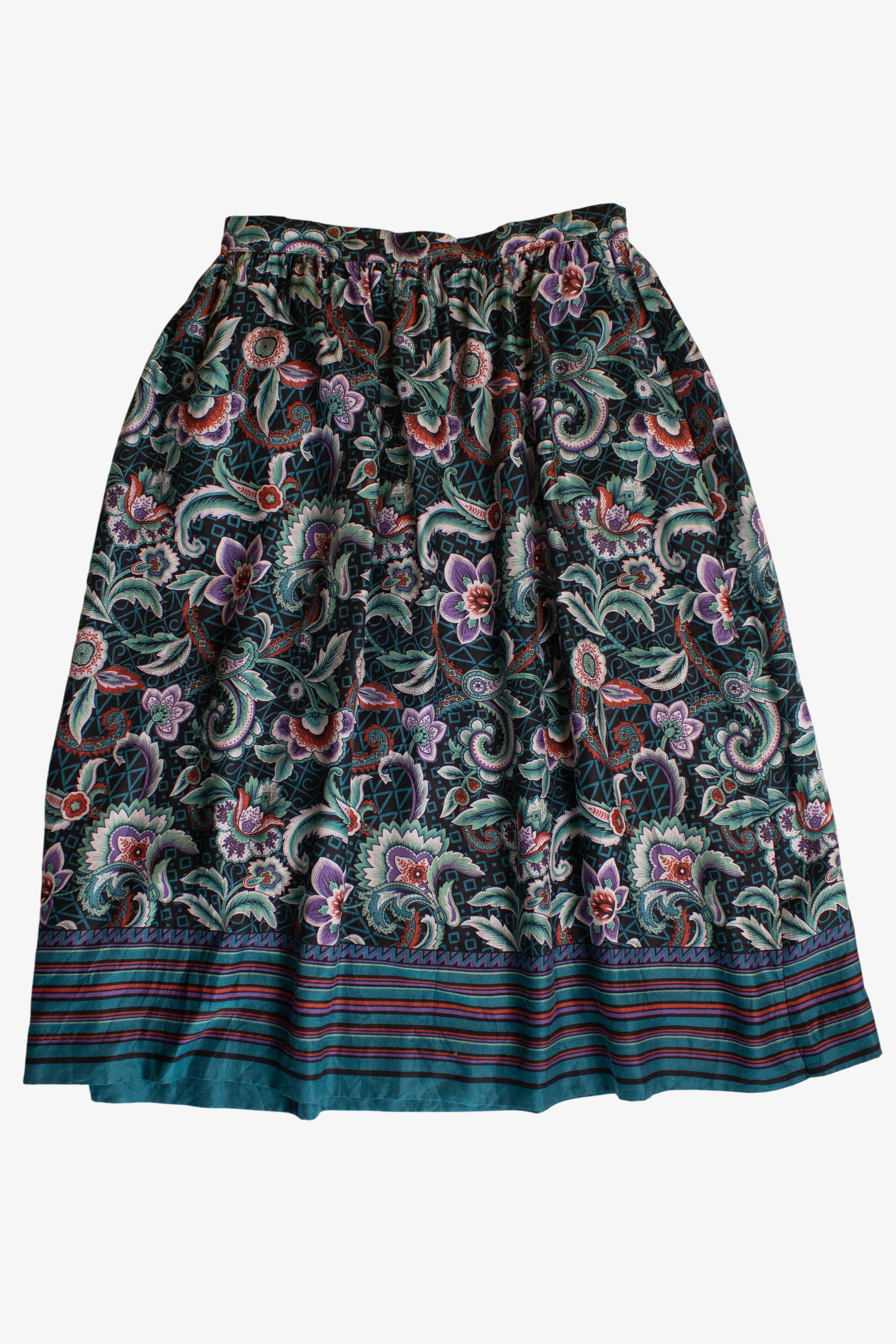 Vintage Katherine Alexander Floral Skirt (1990s)