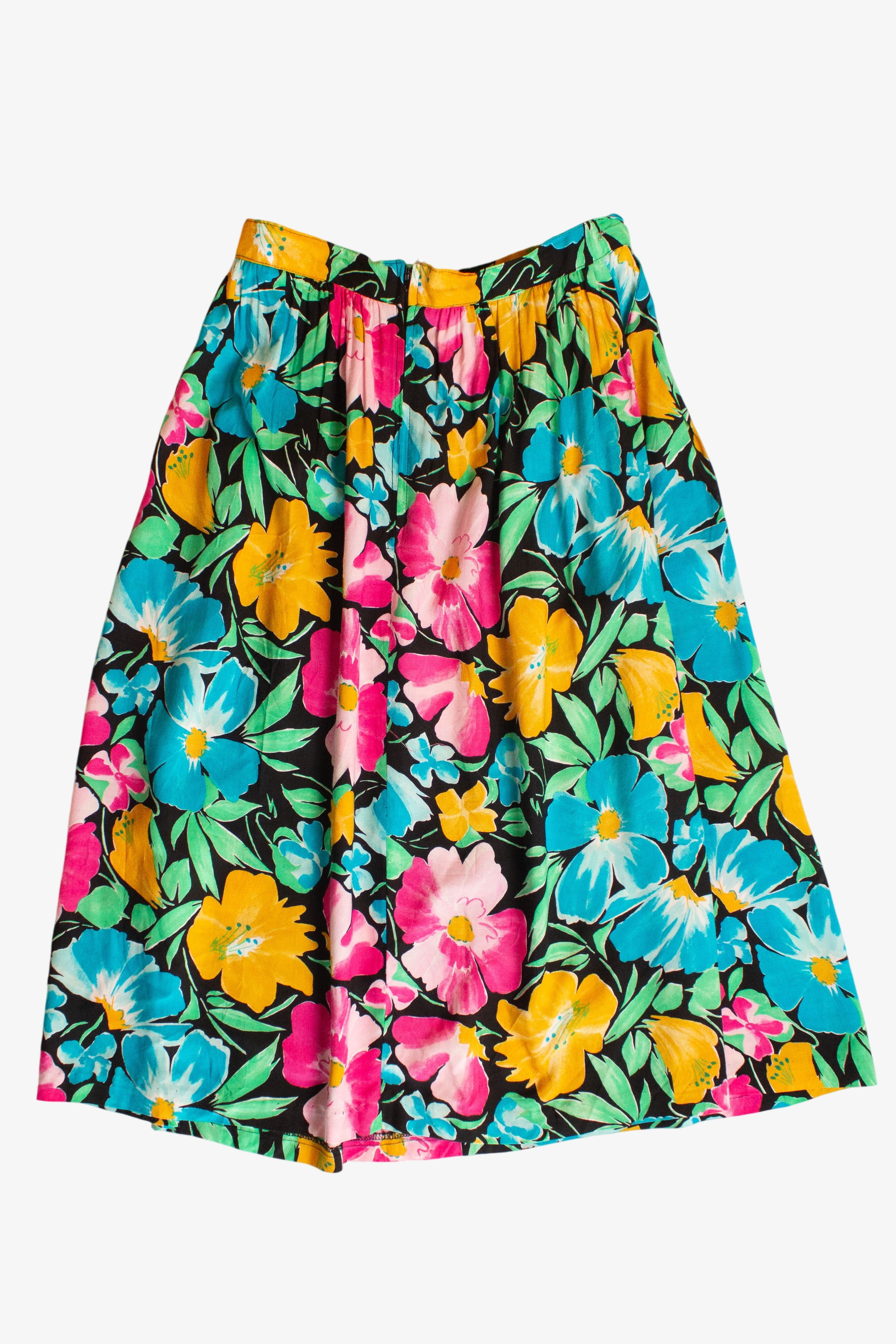 Vintage Sag Harbor Multicolor Floral Skirt (1990s)