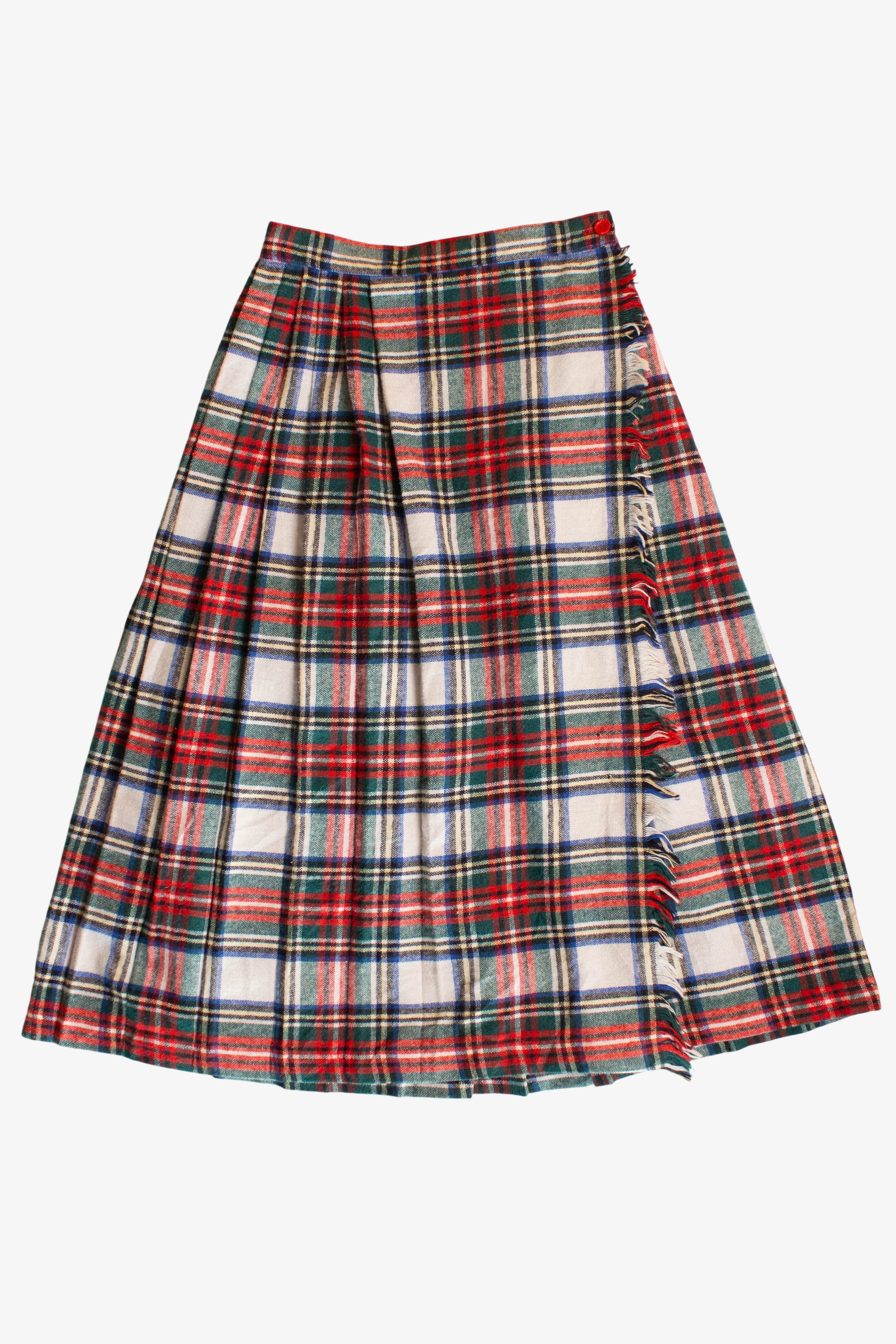 Vintage Tartan Wrap Skirt (1980s)