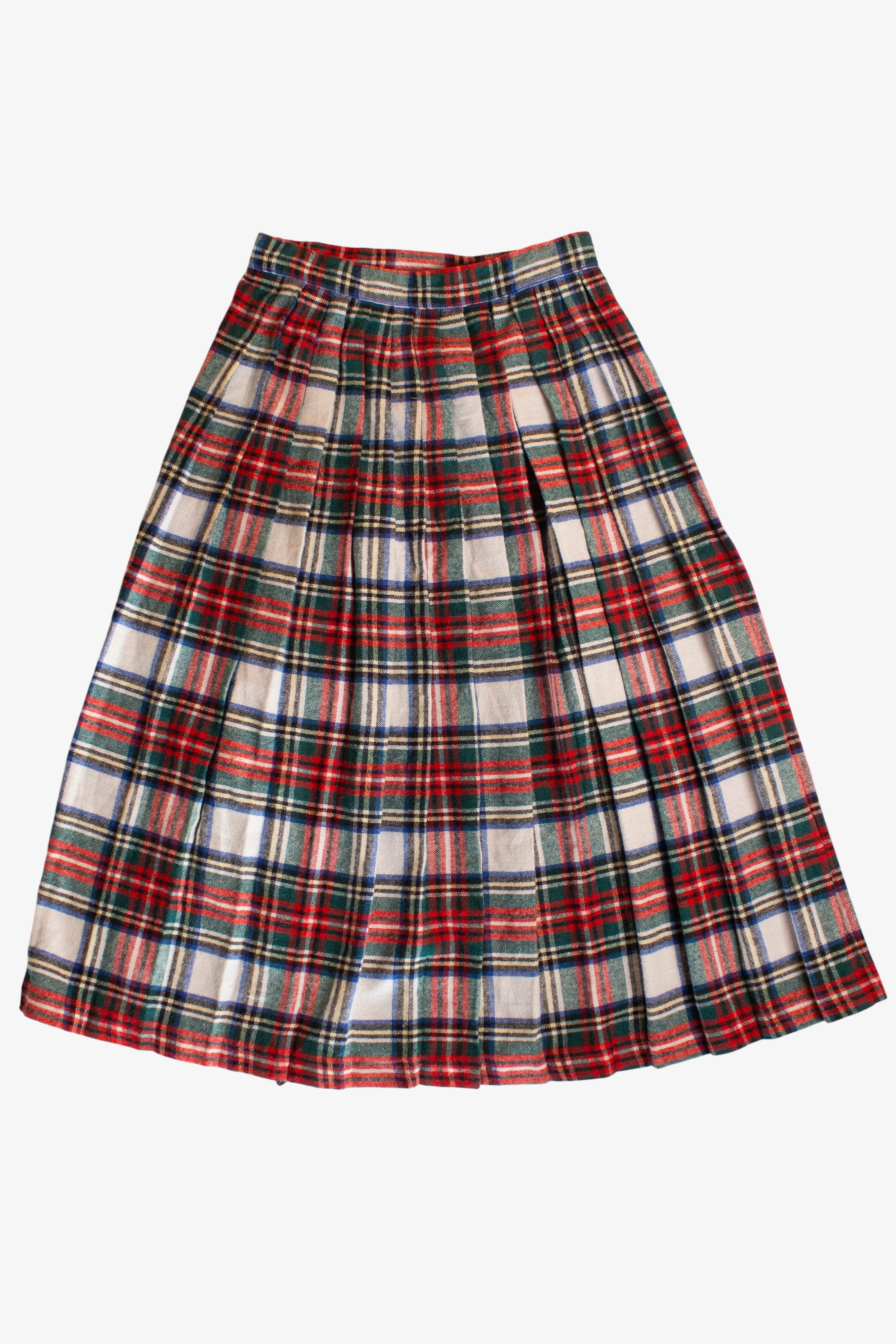 Vintage Tartan Wrap Skirt (1980s)