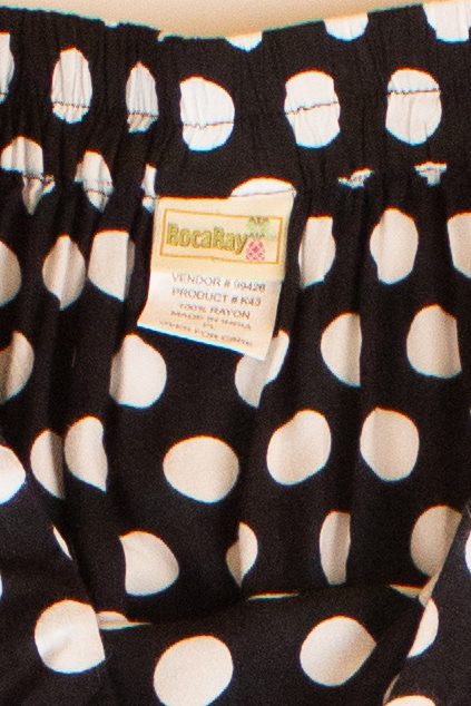 Black Polka Dot Midi Skirt (2010s)