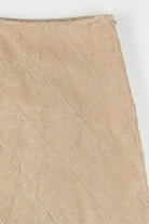 Diamond Patterned Corduroy Skirt