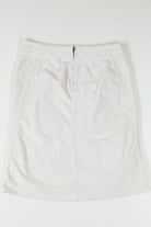 White Corduroy Pencil Skirt