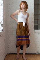 Floral High Low Hippie Skirt