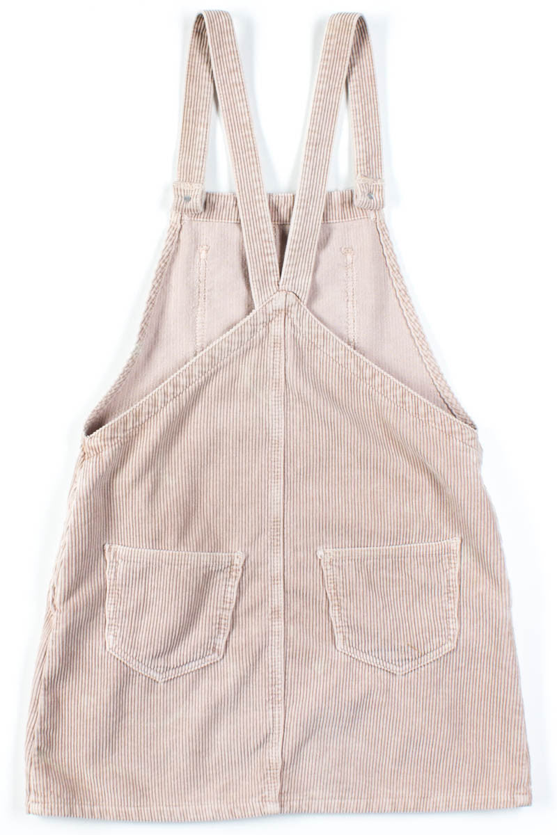 Tan Corduroy Jumper Dress