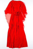 Red Mesh Wing Dress