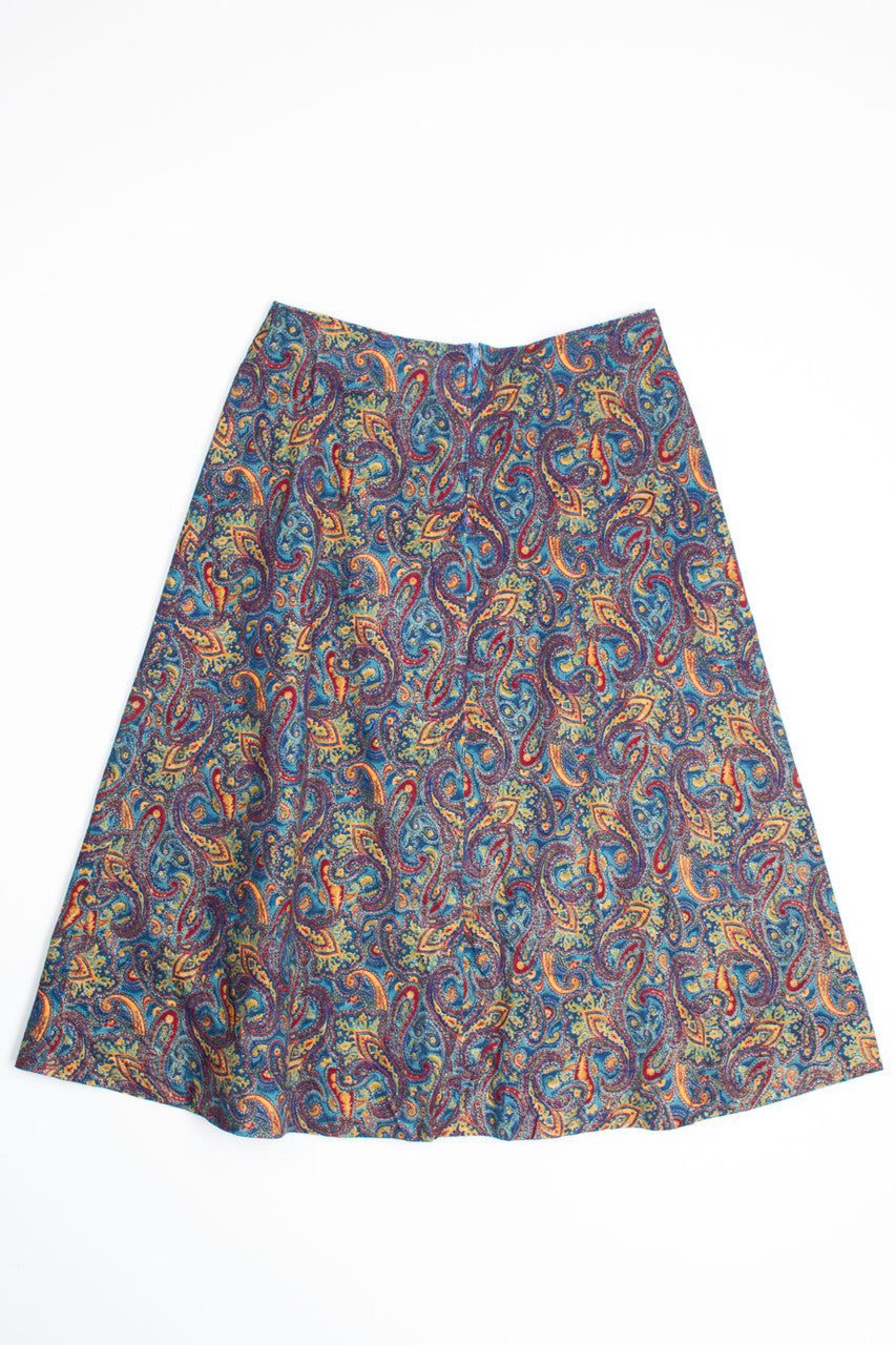 Paisley Micro Corduroy Skirt
