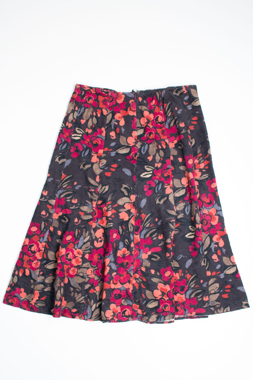 Vintage Floral Maxi Skirt