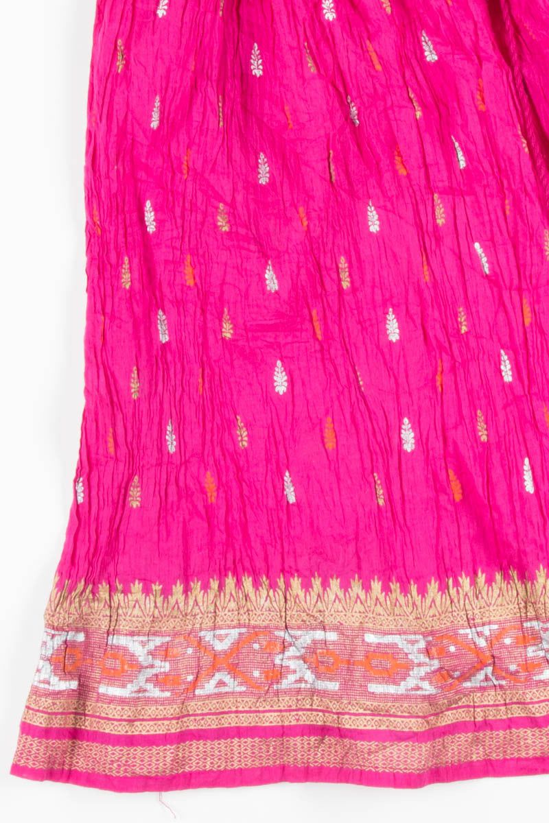 Pink with Metallic Hippie Skirt 1