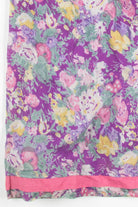 Purple Floral Hippie Skirt 1