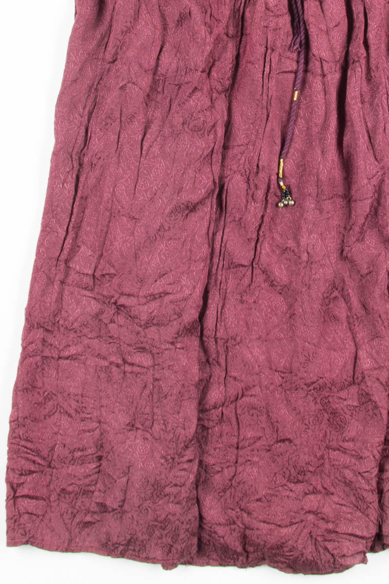 Plum Printed Hippie Skirt