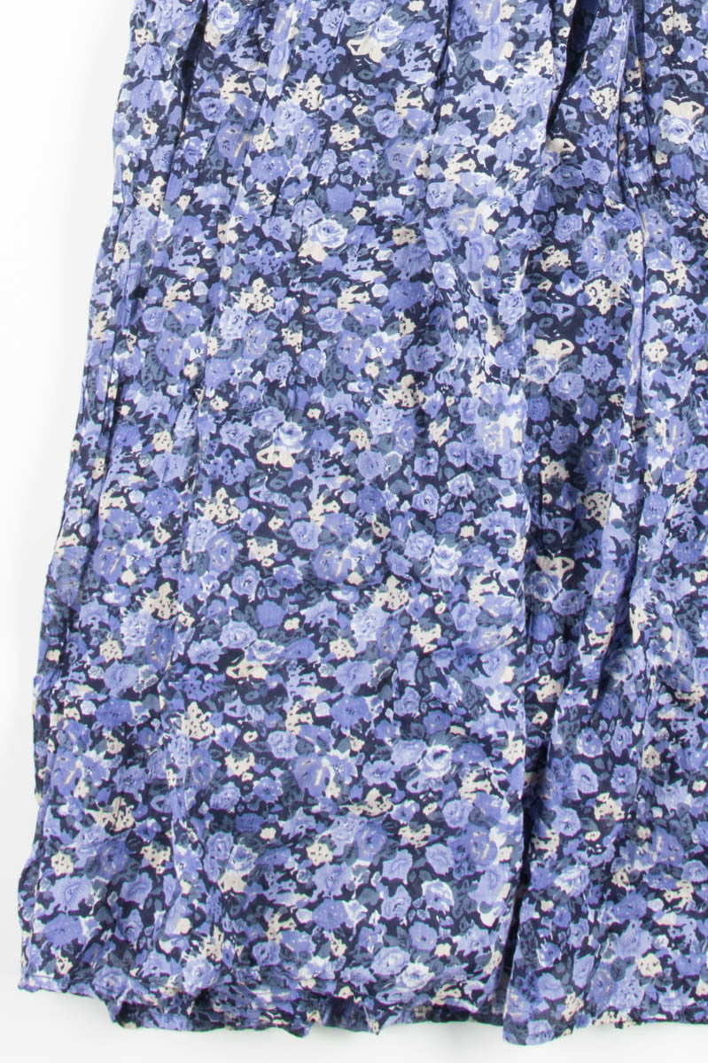Blue Floral Hippie Skirt 1