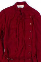 Burgundy Coat Dress