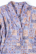 Blue & Orange Patterned Dress