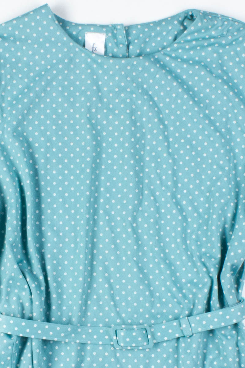Teal Polka Dot Dress