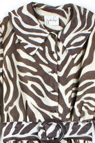 Brown Zebra Vintage Dress