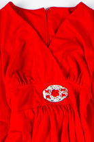 Red Mesh Wing Dress